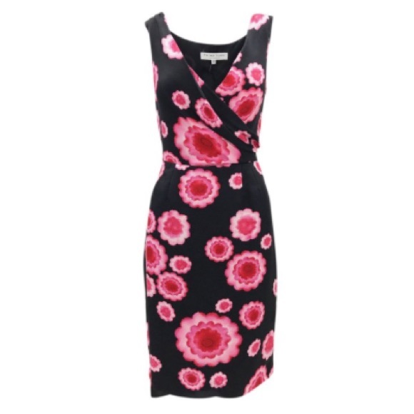 Trina Turk 100% Silk Sleeveless Sheath Dress, Sz 4 - Picture 1 of 8